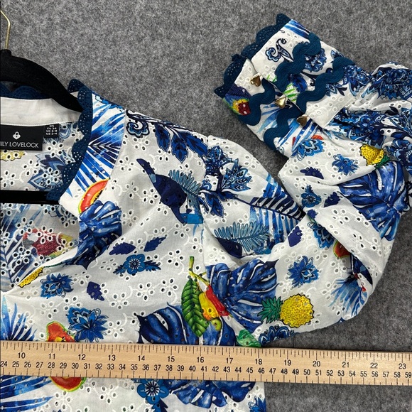 Emily Lovelock Hailey Blouse Toucan Print Size XS US 2-4 - Picture 13 of 15